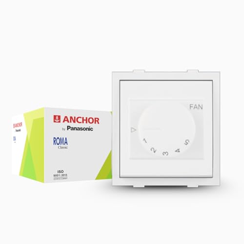 Anchor by Panasonic 100W High Speed Fan Regulator Dura EME | 5 Step Fan Regulator (21496-10) - Image 1