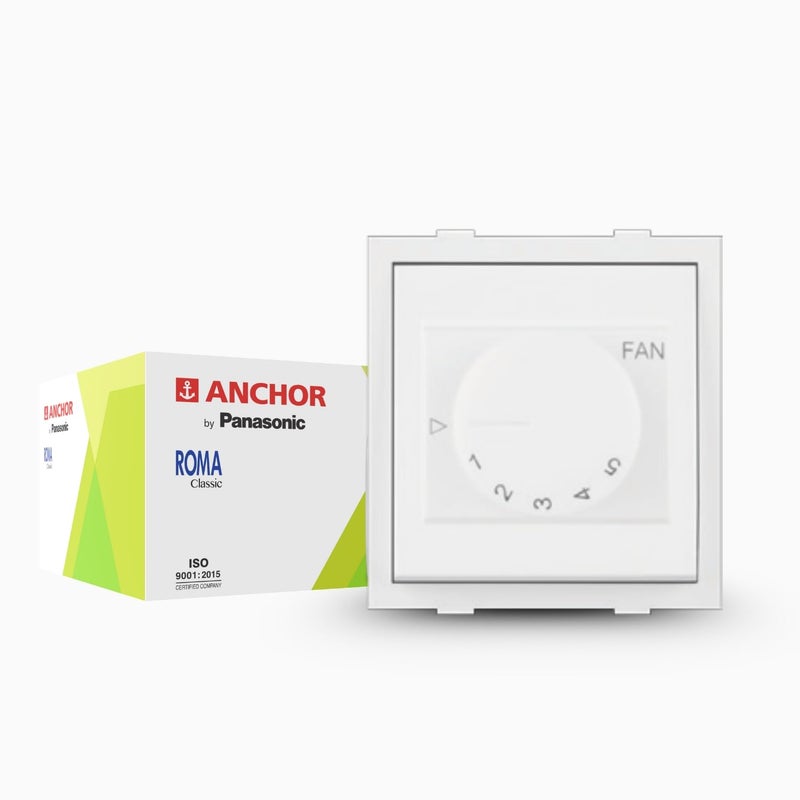 Anchor by Panasonic 100W High Speed Fan Regulator Dura EME | 5 Step Fan Regulator (21496-10) - Image 4