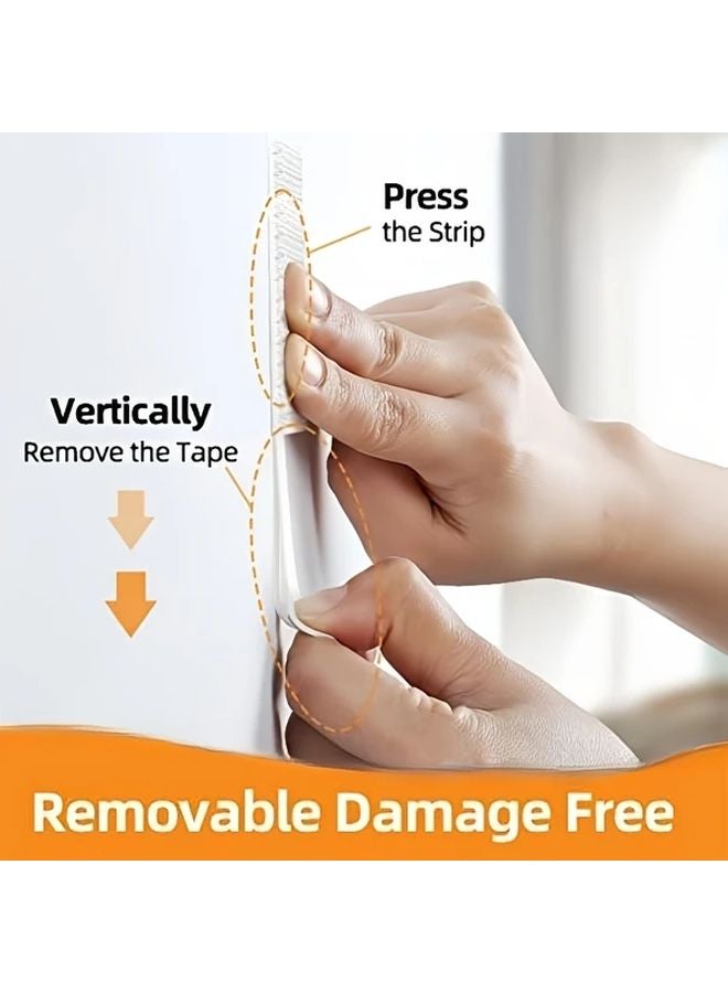 24pcs Heavy Duty No Drill Hanging Strips Removable Adhesive Hooks For Pictures Posters - Image 5