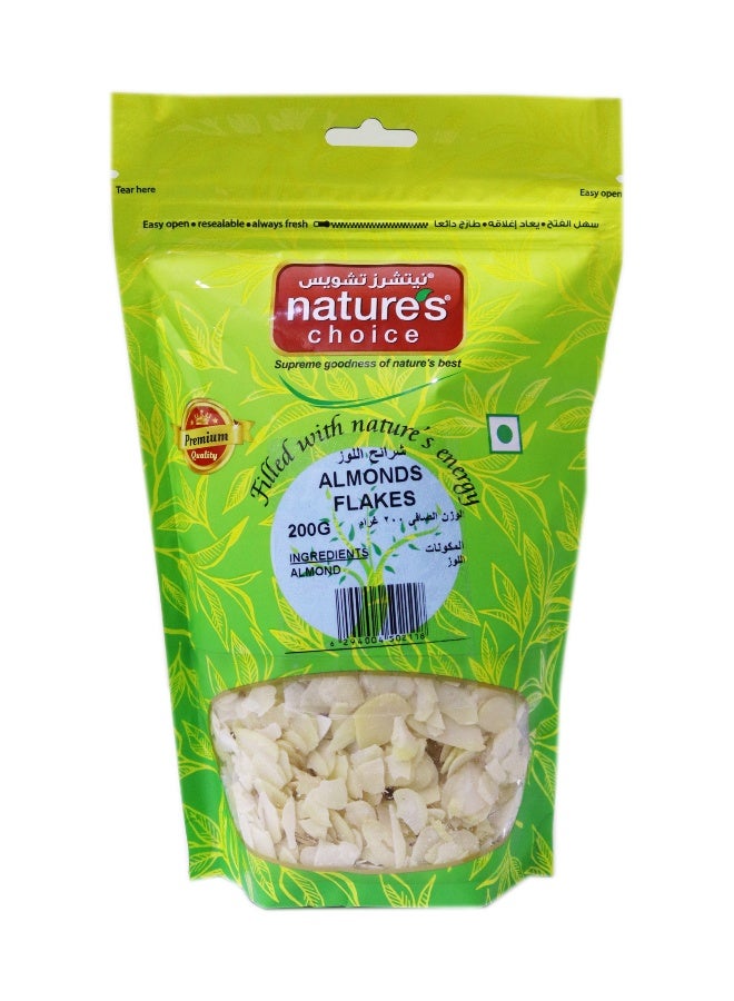 Nature's Choice Almonds Flakes 200Gm - Image 1