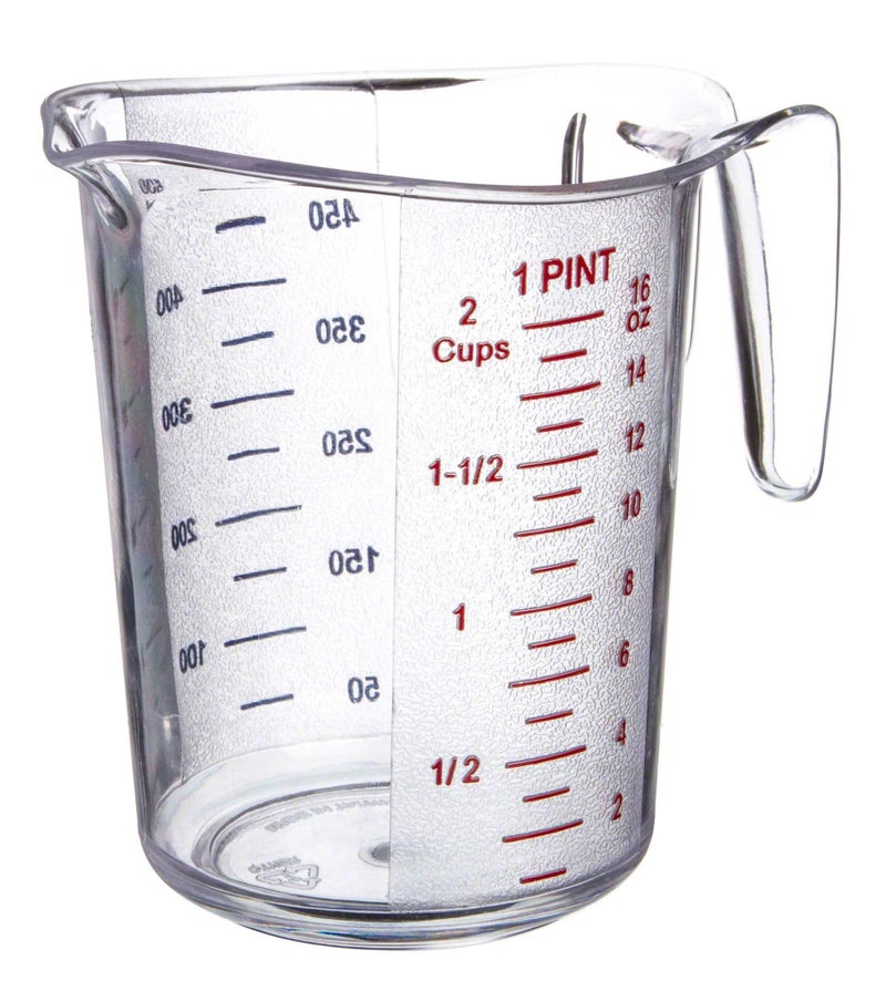 Update International 1-Pint Plastic Measuring Cup - Image 1