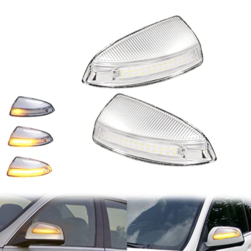 ADIIL Clear Lens Dynamic LED Side Mirror Sequential Turn Signal For Mercedes Benz ML Class W164 C63 AMG C300 - Image 1