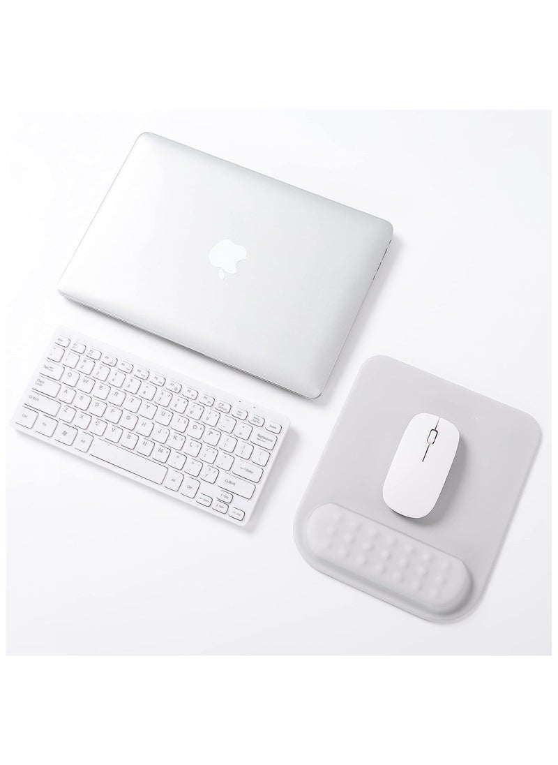 Mouse Pad Wrist Rest,Memory Foam Mousepad, Ergonomic Wrist Rest Support, with Non-Slip Base for Computer, Gaming, Office, for Easy Typing, Pain Relief