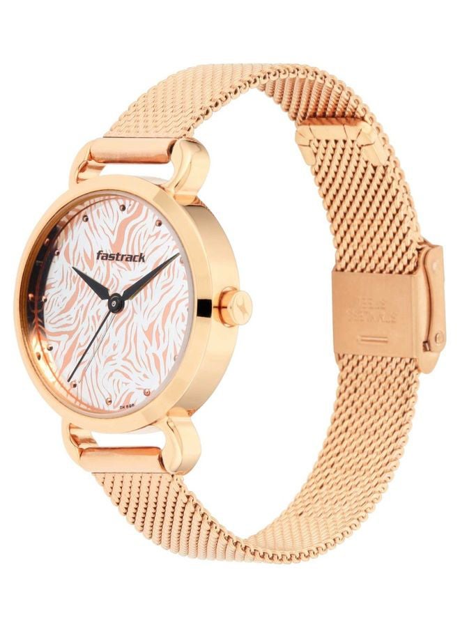 fastrack Women Animal Print Stainless Steel Watch  Wo 6221WM01 - Image 3