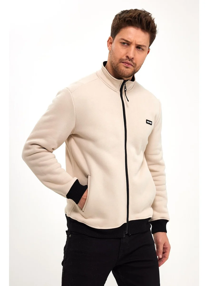 الكسندر جاردي Raised Stand Collar Coat