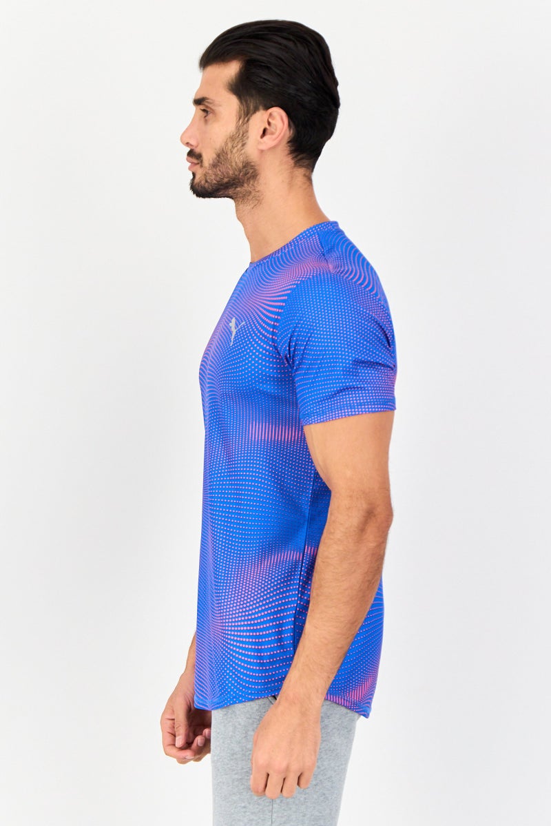 PUMA تي شيرت رياضي للرجال بأكمام قصيرة، متعدد الألوان - Image 3