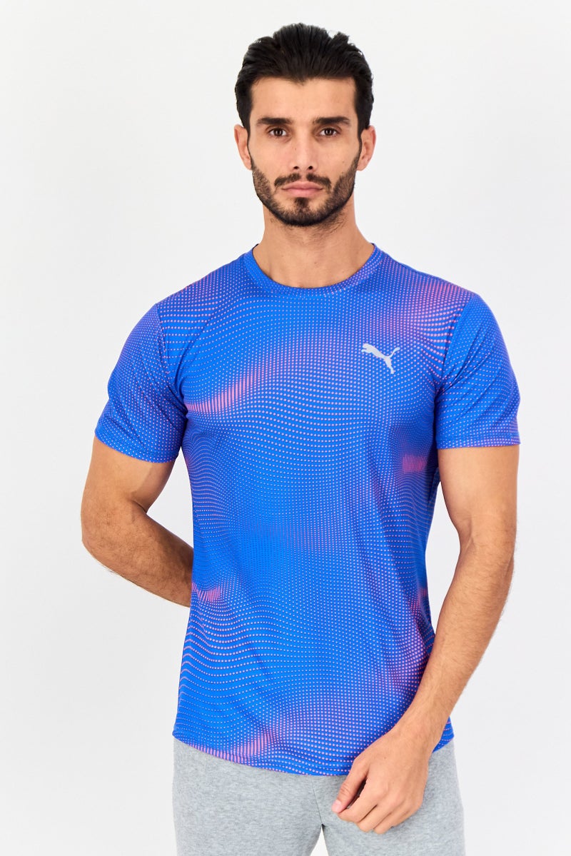 PUMA تي شيرت رياضي للرجال بأكمام قصيرة، متعدد الألوان - Image 1