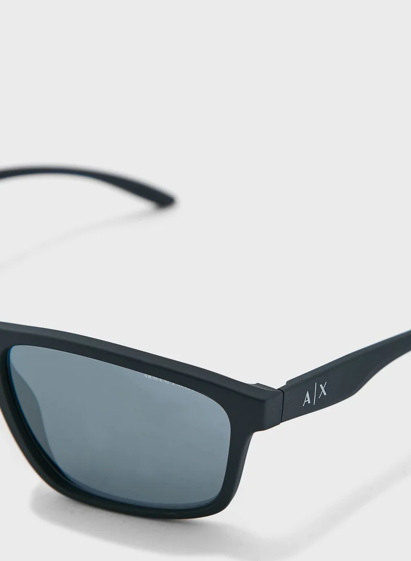 Armani Exchange 0Ax4122S Aviator Sunglasses