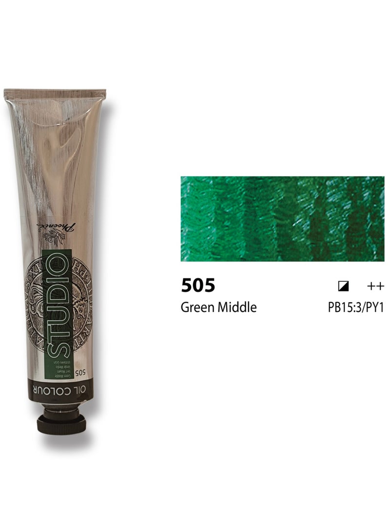 Phoenix oil color (Green Middle 505) 120 ml