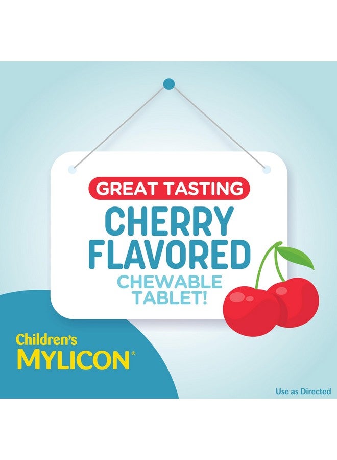 MYLICON Children's Tummy Relief for Kids, 24 Cherry Flavored Chewable Tablets - Image 3