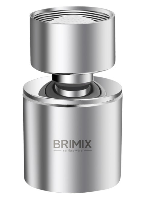 Brimix Universal Splash Filter Faucet Extender 360-Degree Rotate with 2 Modes Sprayer for Kitchen Bathroom Brass Faucet Aerator
