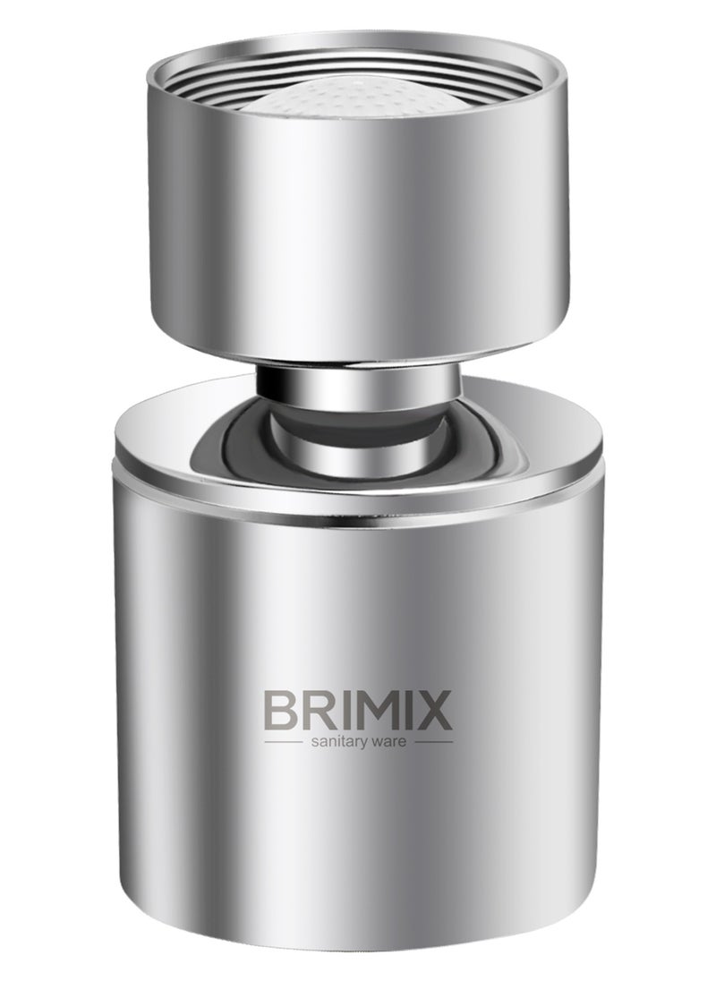 BRIMIX - Brimix Universal Splash Filter Faucet Extender 360-Degree Rotate with 2 Modes Sprayer for Kitchen Bathroom Brass Faucet Aerator - Image 1