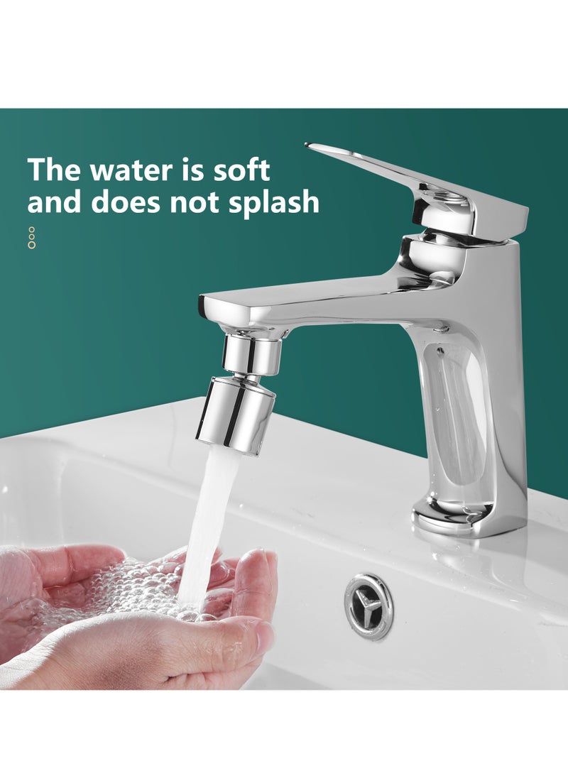 BRIMIX - Brimix Universal Splash Filter Faucet Extender 360-Degree Rotate with 2 Modes Sprayer for Kitchen Bathroom Brass Faucet Aerator - Image 1