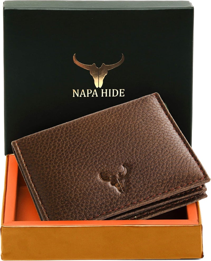 Napa Hide ® Mens Leather Wallet (Brown) - Image 5