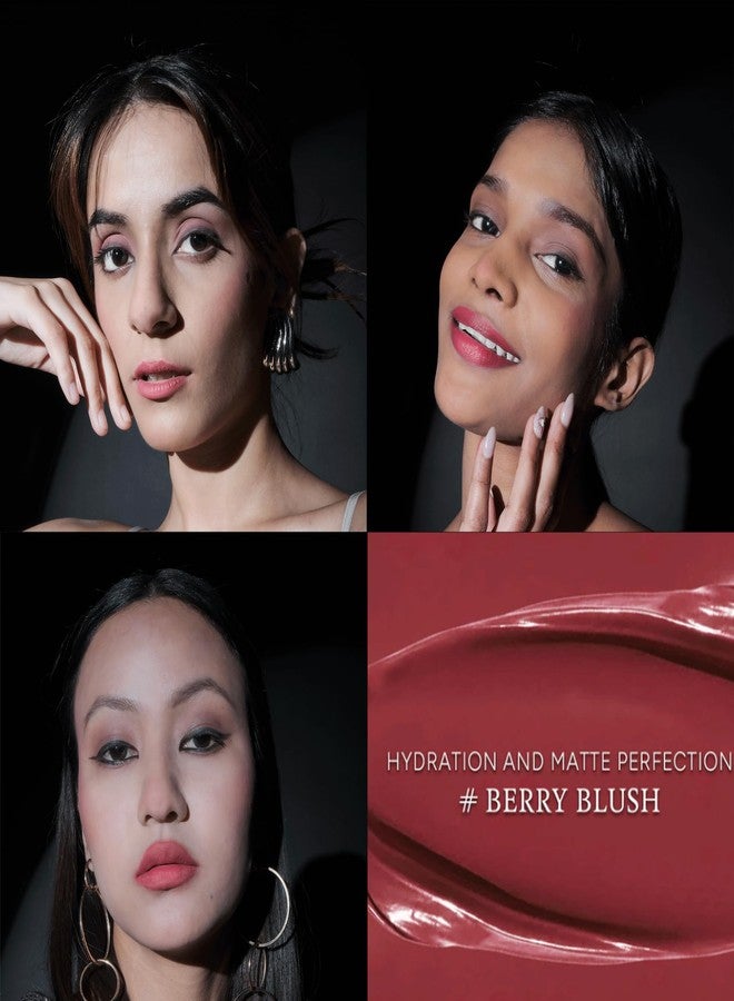 Henlics Paris Luxe Liquid 12HR Lipcolour (Berry Blush) - Image 2