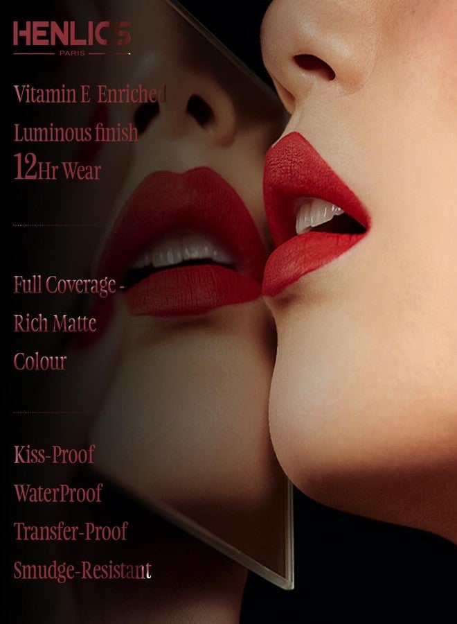 Henlics Paris Luxe Liquid 12HR Lipcolour (Berry Blush) - Image 4