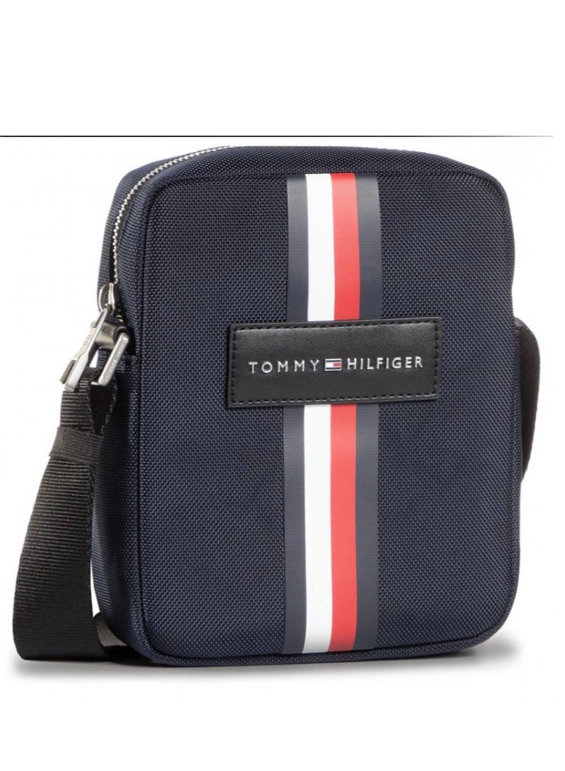 Tommy Hilfiger Plus Blue Nylon Original Tommy Hilfiger Flag Crossbody Messenger Mens Bag  - Image 1