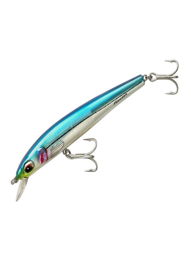 Bomber BSWLS6BBF BSW Long Shot Diving Lure, Baby Blue Fish - Image 1