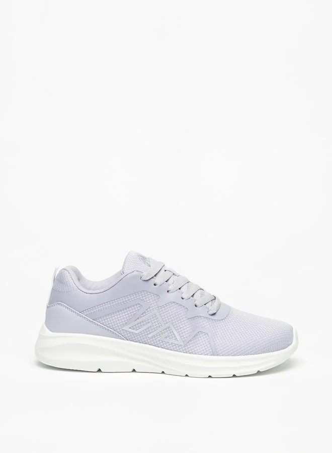 شو اكسبرس Oaklan Women Textured Lace-Up Sports Shoes With Cushioning