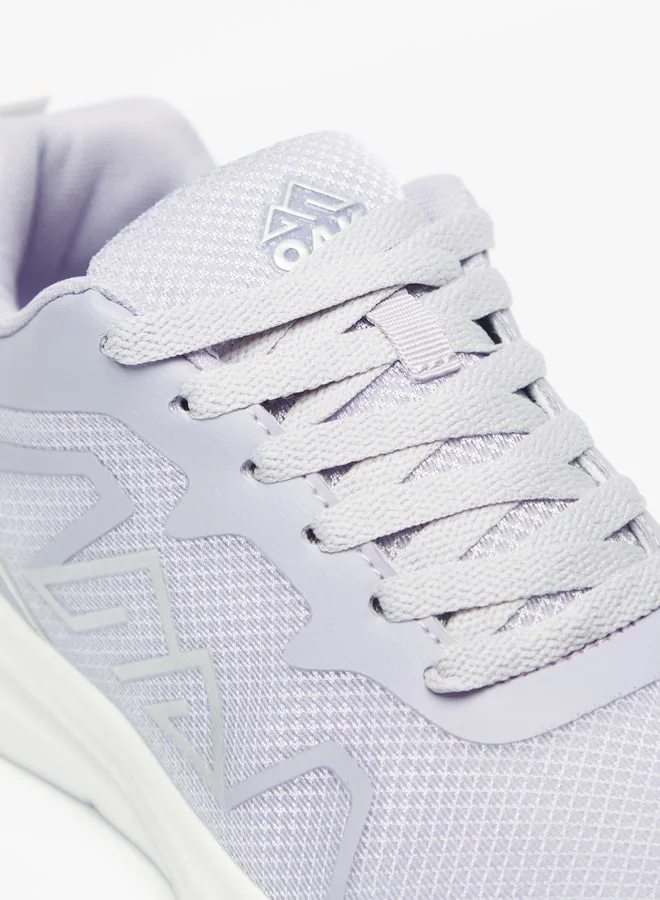 شو اكسبرس Oaklan Women Textured Lace-Up Sports Shoes With Cushioning