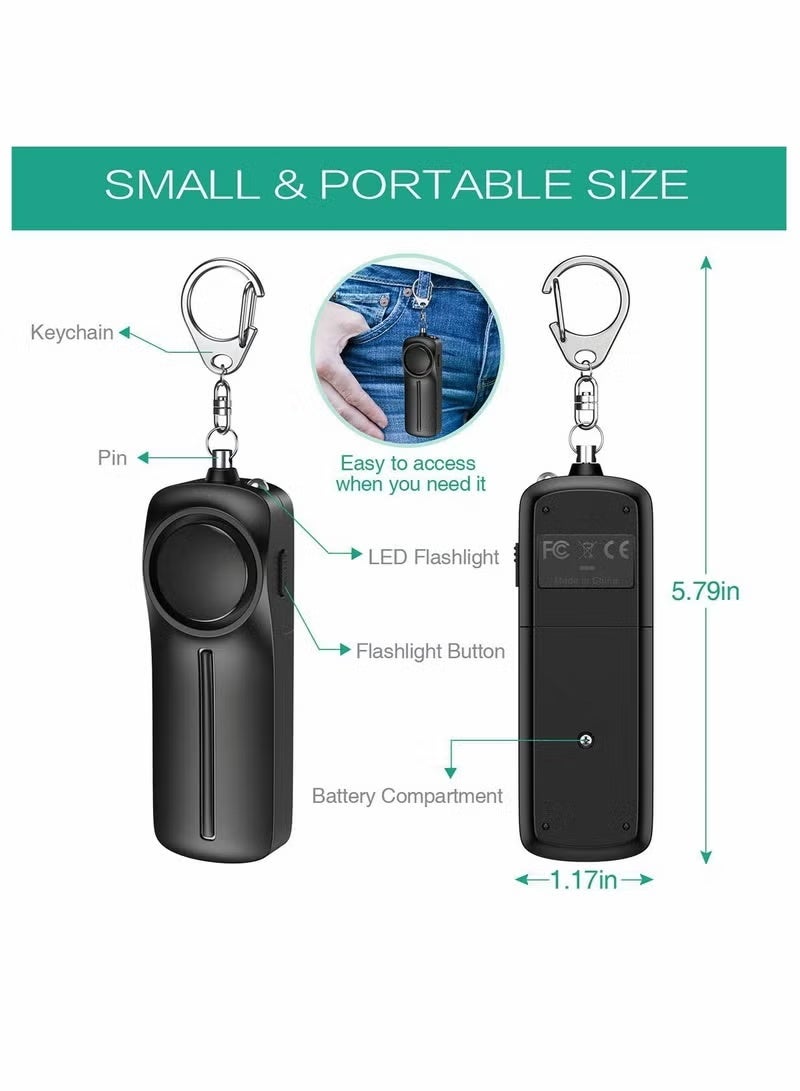 Personal Safety Alarm 130dB Rechargeable for Women, Children & Seniors, Emergency Keychain with LED Light, Easy to Use - Image 5