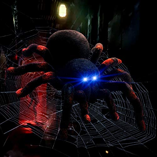 Aerbee RC Spider Tarantula, Wireless Remote Control High Simulation Spider Toy with Glowing Eyes, Perfect for Joke Game Kids Playing - Image 5