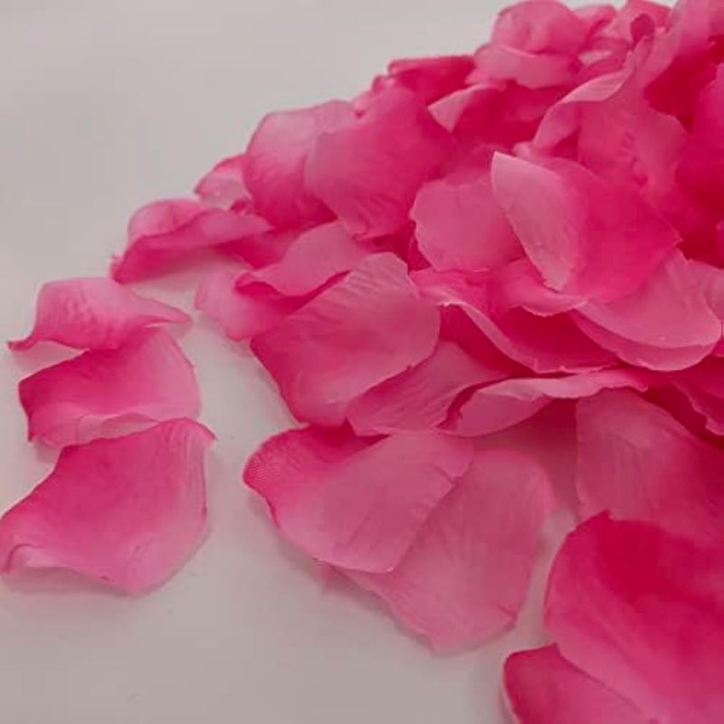 ATFL 0.45LB Gradient Pink Rose Petals,2500 Pcs Valentines Day Fake Rose Petals,Faux Flower Pedals for Weddings, Artificial Flower Pedals for Romantic Night for Him Set (Pink and Light Pink,2.3'') - Image 1