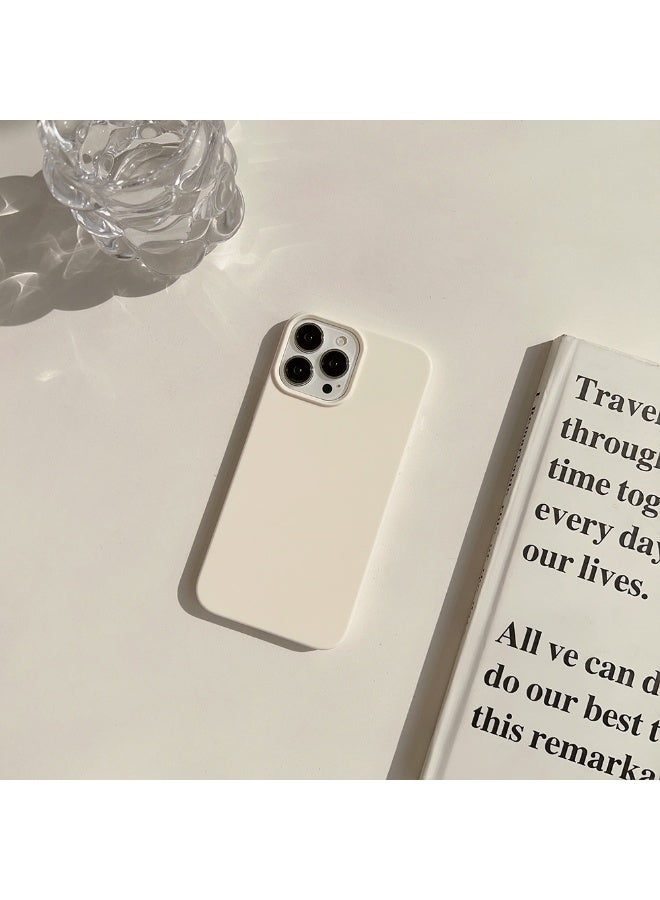 NIBEMINENT Fluorescent Jelly Protective TPU Case Cover For iPhone 15 Pro Max, White