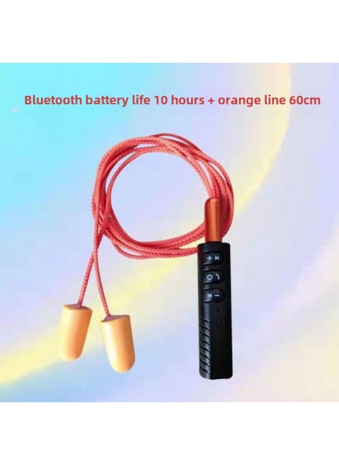 Generic - Bluetooth Wired Bass Work Lazy Listening To Songs HD Call Labor Protection Earplug Headset Camouflage Anti-Noise-Color:Bluetooth Battery Life Ten Hours + Yellow Line 60cm - Image 1