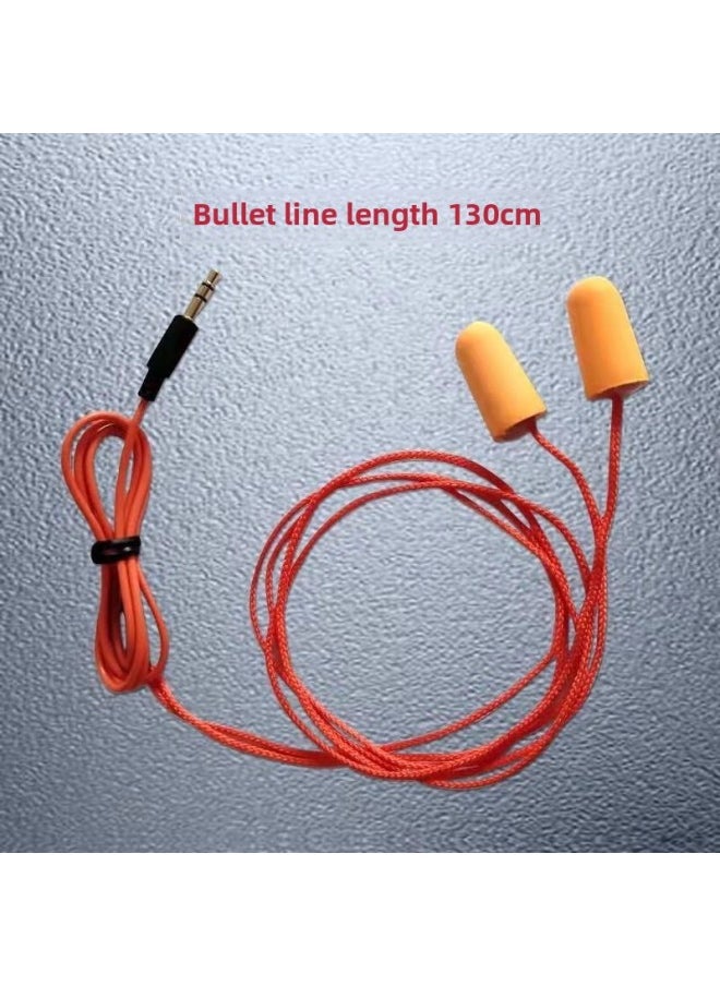 Generic - Bluetooth Wired Bass Work Lazy Listening To Songs HD Call Labor Protection Earplug Headset Camouflage Anti-Noise-Color:Bluetooth Battery Life Ten Hours + Yellow Line 60cm - Image 1