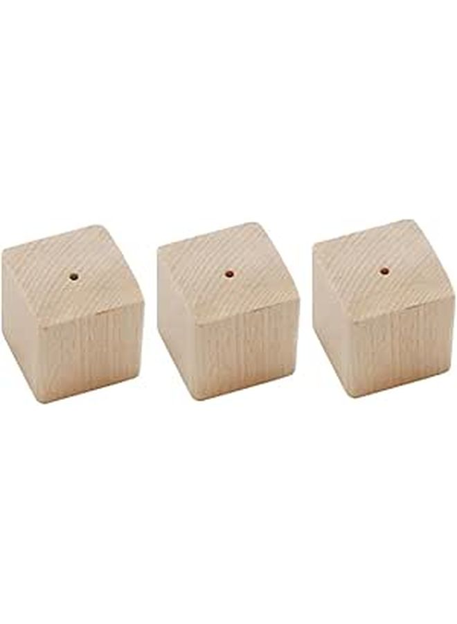 Natural Wood Flower Nail Display Base Set For Cake Decorating Icing Flowers - Image 1