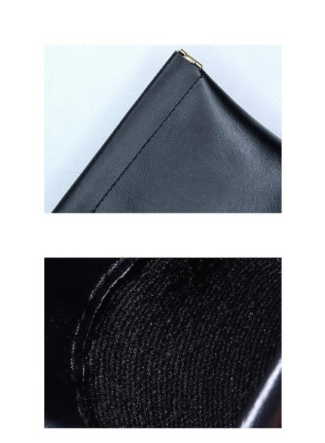 إم إكس إن 2 قطع من الجيب الجلدي للعملة المعدنية المعصصة للرجال والنساء، محفظة عملات معدنية، حامل عملات معدنية للعملة المعدنية، مفاتيح، سماعات أذن، بطاقات، مكبس هواء، إلخ - Image 5