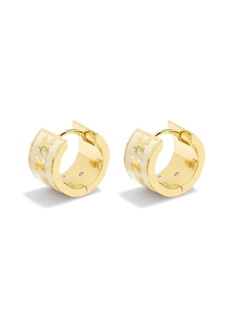 COACH Signature Huggie Earrings