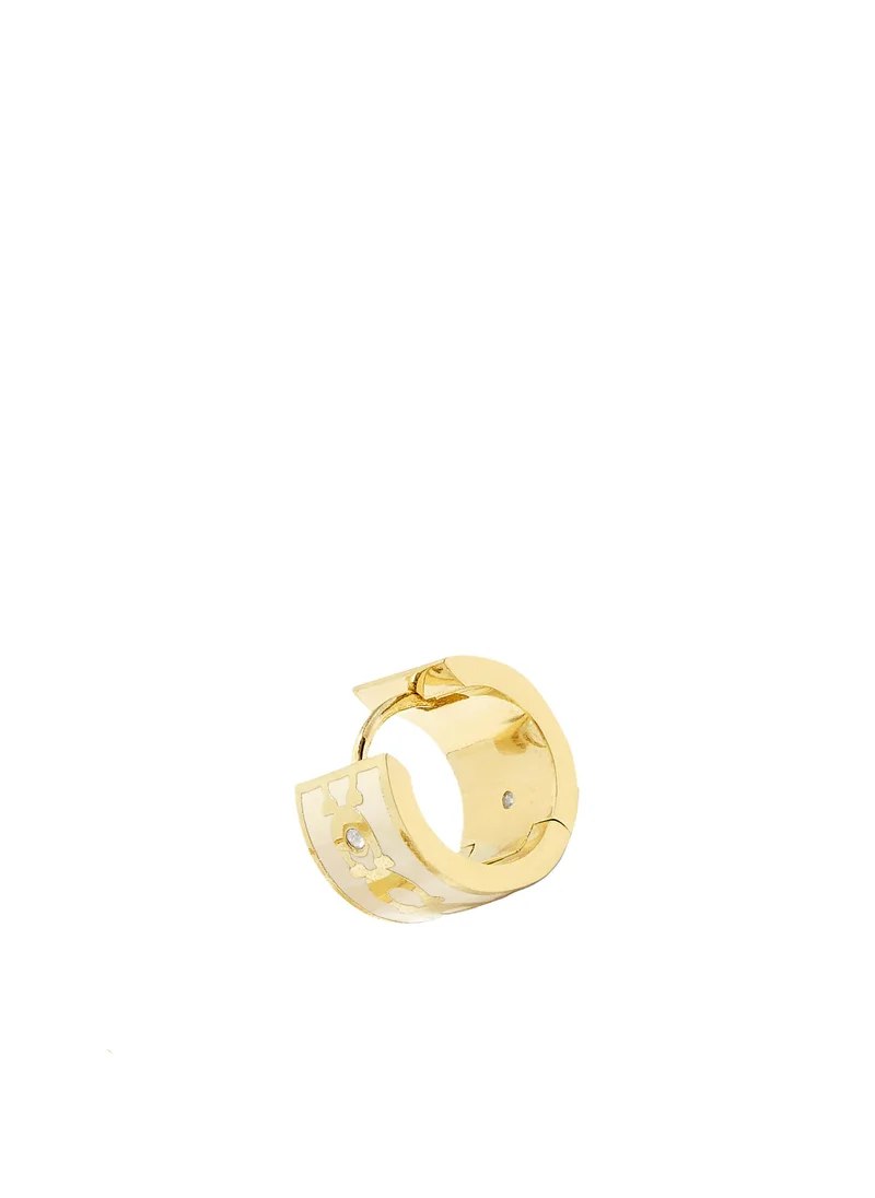 COACH Signature Huggie Earrings