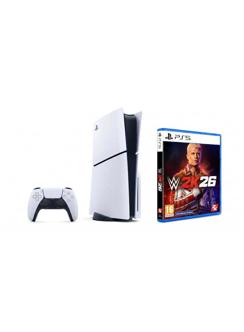 Sony PS5 Slim Disc with WWE 2K26 (PS5) International version