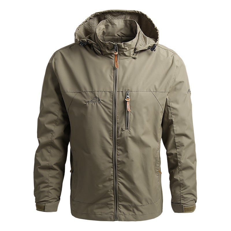 Spring/Autumn Men's Outdoor Jacket - Windproof, Waterproof & Breathable