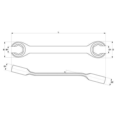Yato YT-0140 Flare Nut Wrench 22X24mm |Power hand Industrial Tools|Spanner Adjustable - Image 2