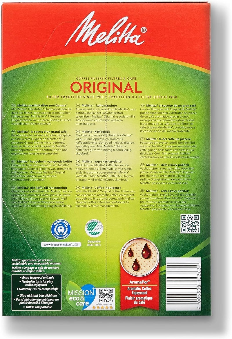 Melitta Original 1x6 Coffee Filter, 40 Pieces, 130 g - Pack of 1 - Image 3