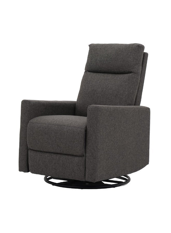 ROYALOAK Davis Fabric Recliner Single Seater in Grey | Rocker & Swivel Function | Soft Upholstery, Comfortable Cushioning & Sturdy Base â€“ Modern Recliner Chair for Living Room - Image 4