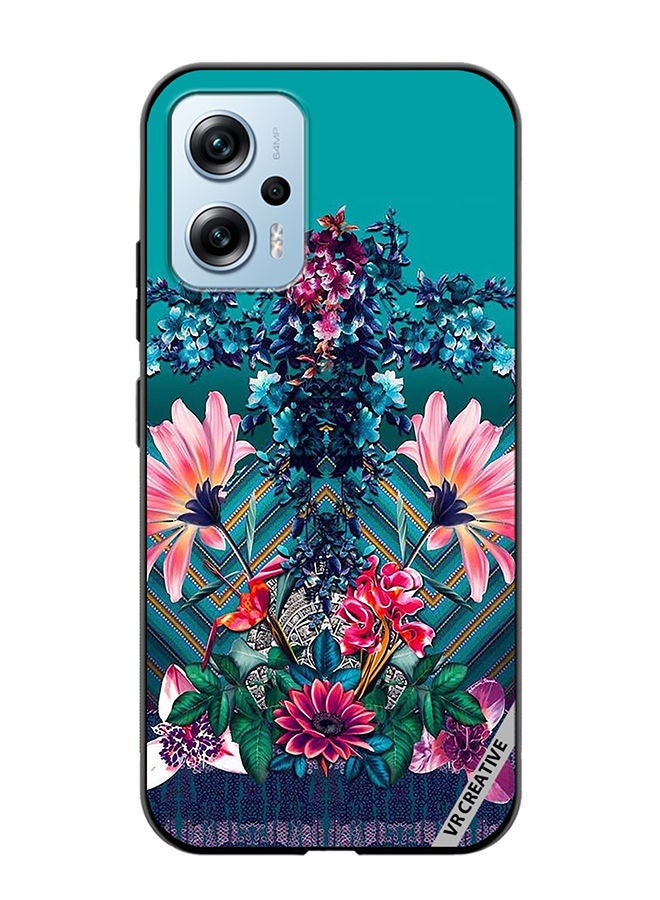 VR CREATIVE Protective Case Cover For Xiaomi Poco X4 GT Flower Design Multicolour - Image 1