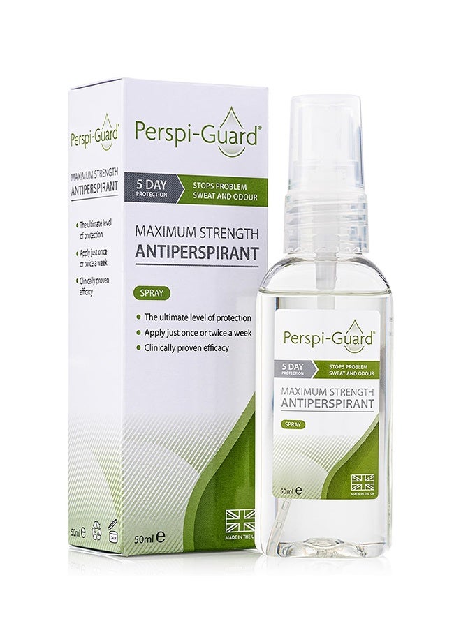 Perspi Guard Perspiguard Maximum Strength Antiperspirant 50ml - 5 Day Protection - Image 1