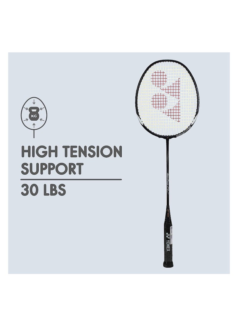 Muscle Power 29 Carbon Graphite Strung Badminton Racket with Full Racket Cover | For Intermediate Players | 85 grams | Maximum String Tension - 30lbs