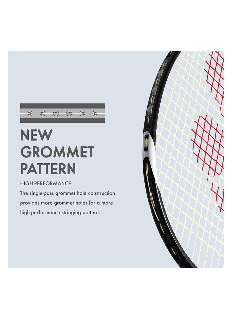 Muscle Power 29 Carbon Graphite Strung Badminton Racket with Full Racket Cover | For Intermediate Players | 85 grams | Maximum String Tension - 30lbs