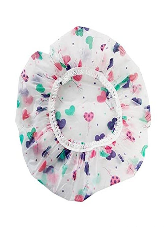 AKADO Waterproof reusable printed elastic bathroom shower caps for homes, spas, salons, hair treatment, and beauty parlors (6 PCS - multicolor) - Image 5