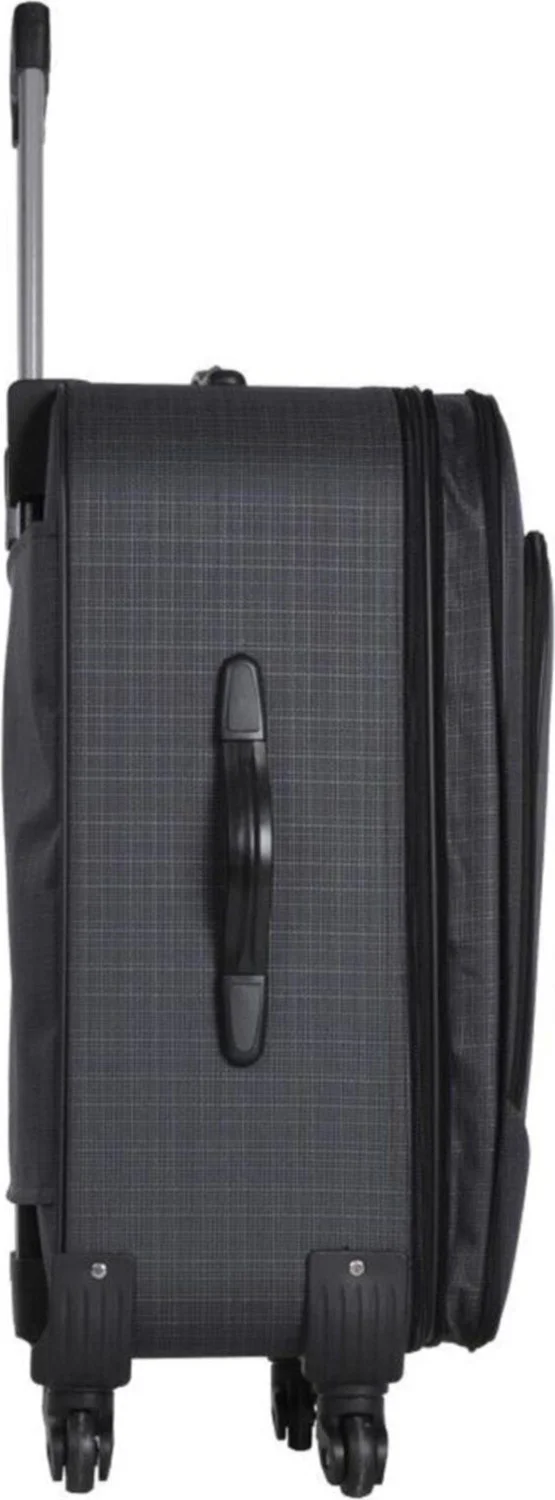 Esbuik 3-Piece Gusseted Fabric Suitcase Set (Cabin+Medium+Large Size)