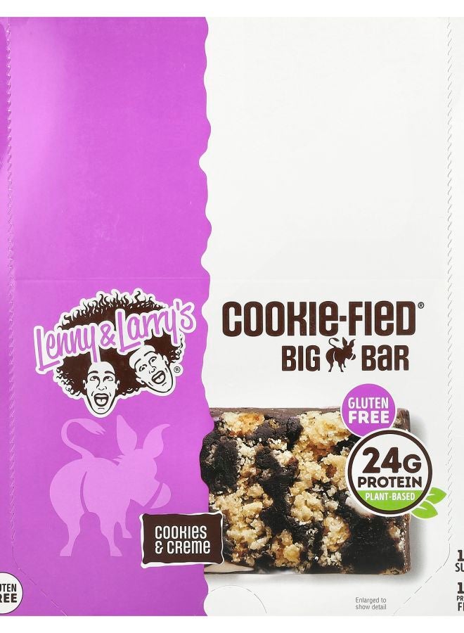 LENNY & LARRY'S Cookie-Fied® Big Bar Cookies & Creme 12 Bars 3.17 oz (90 g) Each