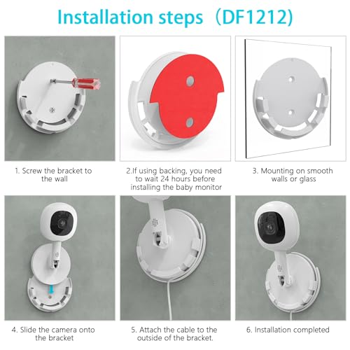 TIUIHU Wall Mount for Nanit Pro 1080p HD Smart Baby Monitor and Flex Duo Stand - Image 5