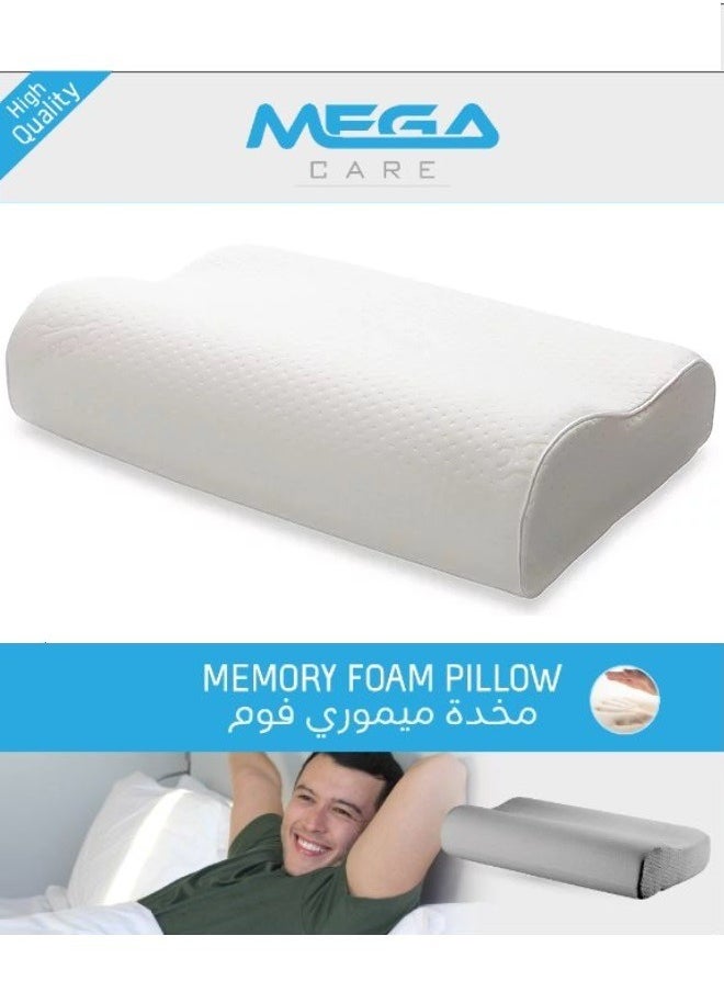 MEGA - Memory Foam Medical Pillow Support Ergonomic Orthopedic Neck And Shoulder During Sleepers - Image 1