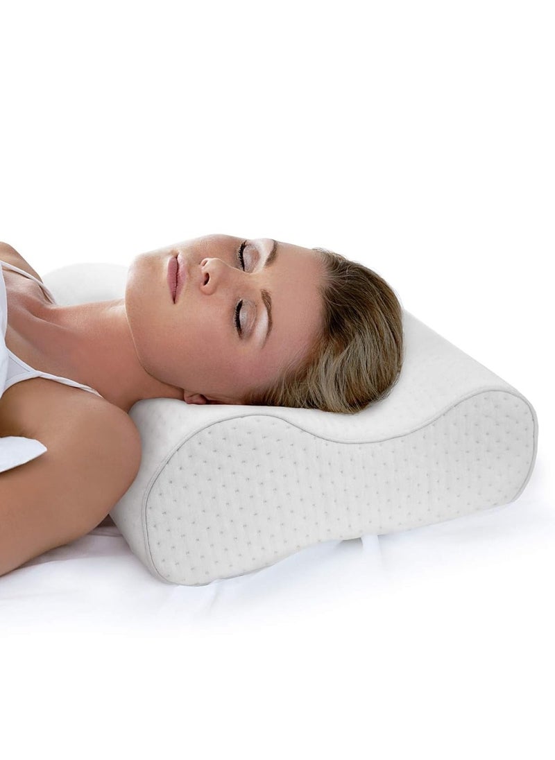 MEGA - Memory Foam Medical Pillow Support Ergonomic Orthopedic Neck And Shoulder During Sleepers - Image 1