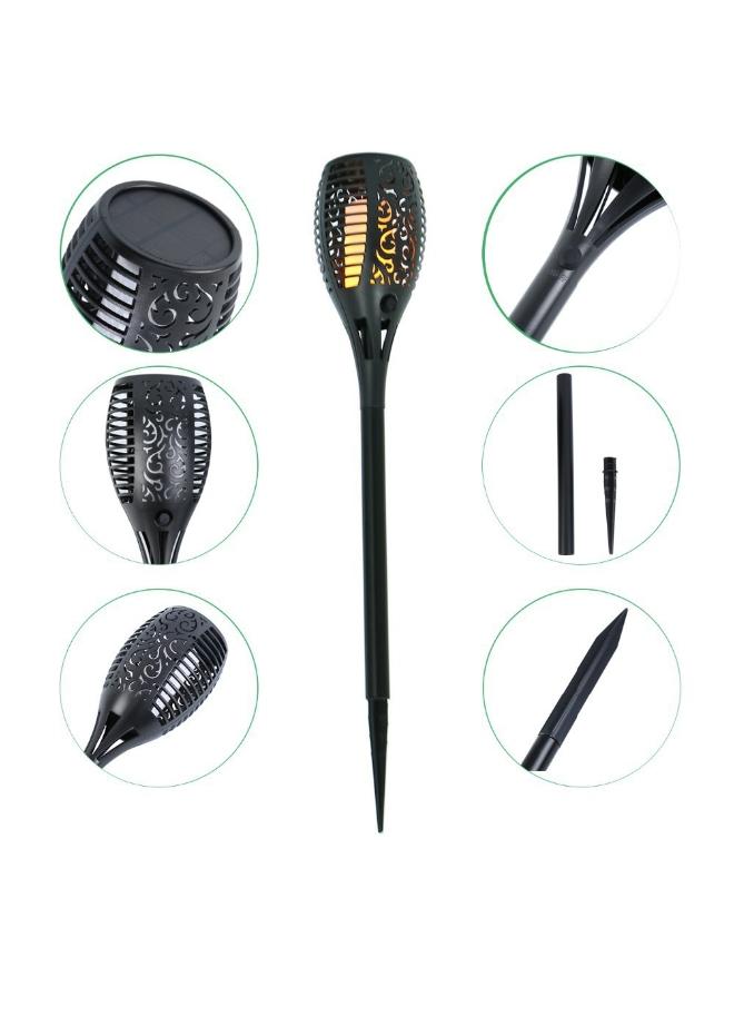 Generic 6-Pieces Solar Torch Lights With Flickering Flame Fire Effect Garden Light Auto On OR Off Dust To Dawn Outdoor Waterproof Landscape Decoration Solar Powered Security Torch Light  - Image 5